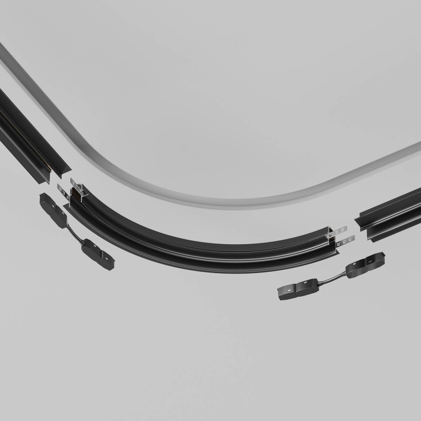 TRA044-ANGLE Коннектор радиусный R300 Maytoni Accessories for tracks Exility TRA044-ANGLE