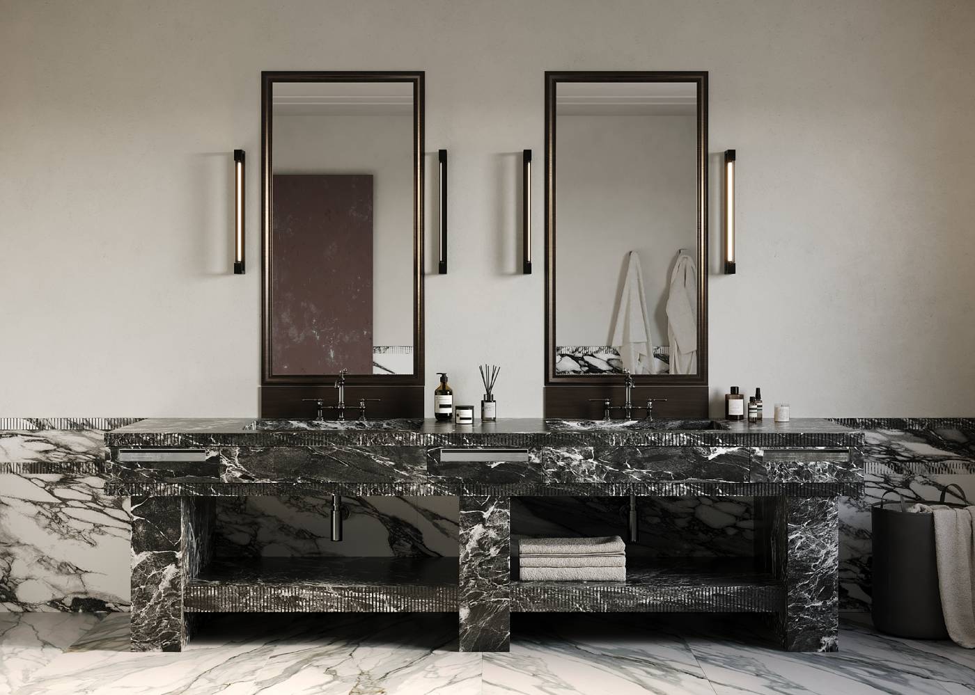 Подсветка зеркал и полок Maytoni Beam MIR002WL-L10B4K