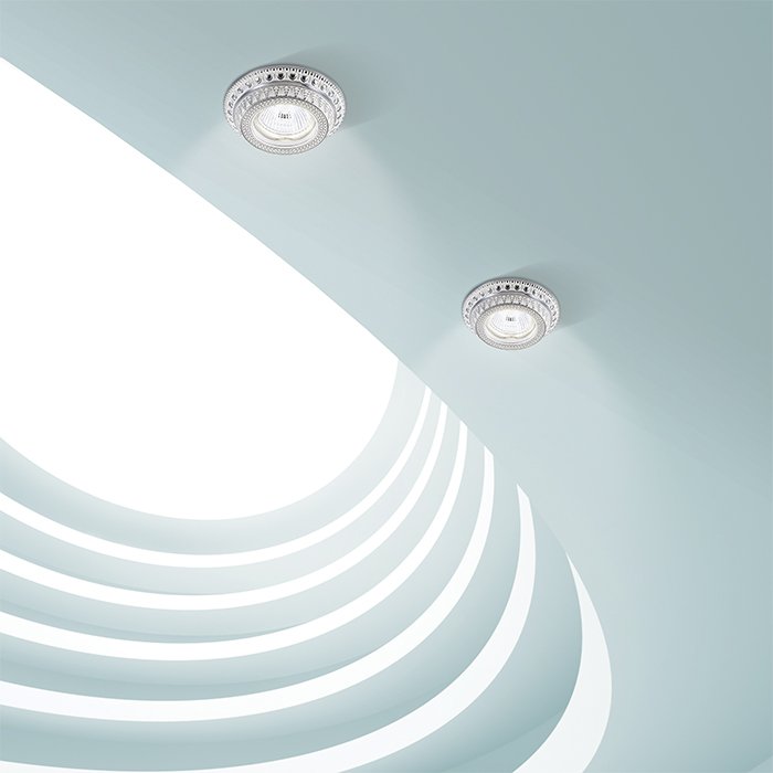 Встраиваемый светильник с узорами Vintage 370010 Novotech