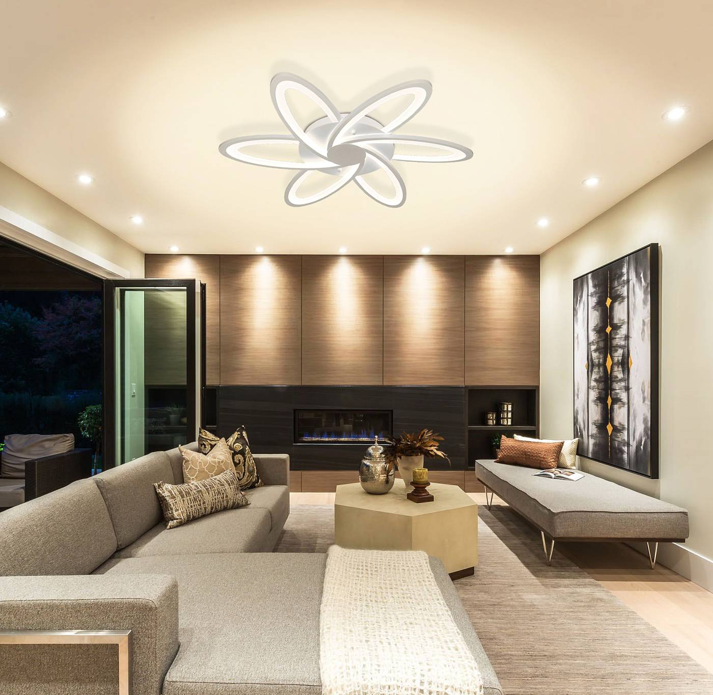 HIGH-TECH LED LAMPS 82008 Потолочная люстра с пультом High-Tech Led Lamps Natali Kovaltseva HIGH-TECH LED LAMPS 82008