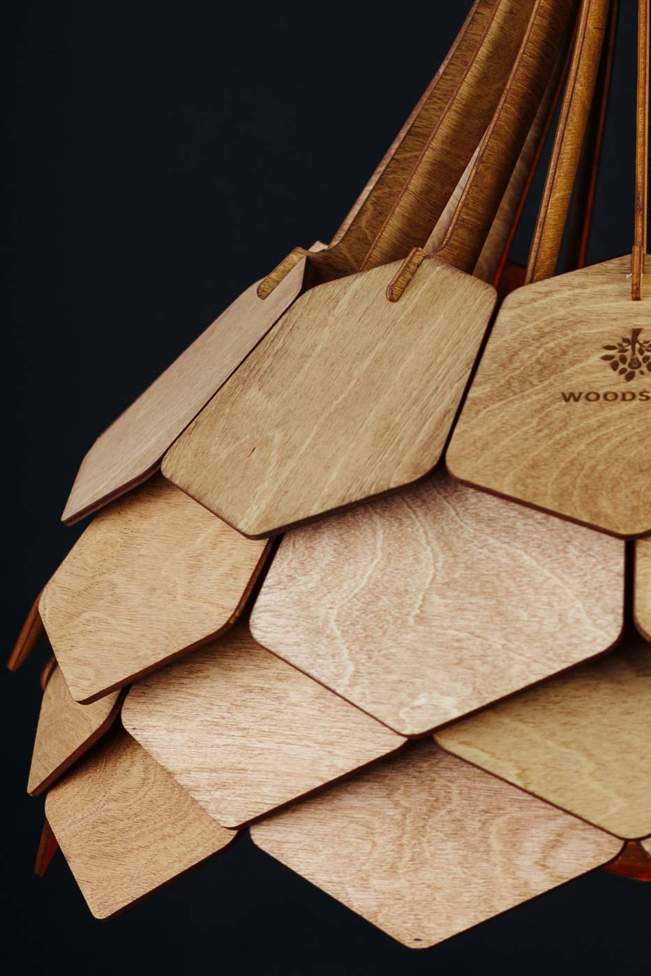 Светильник подвесной Woodshire Далиа 1240b