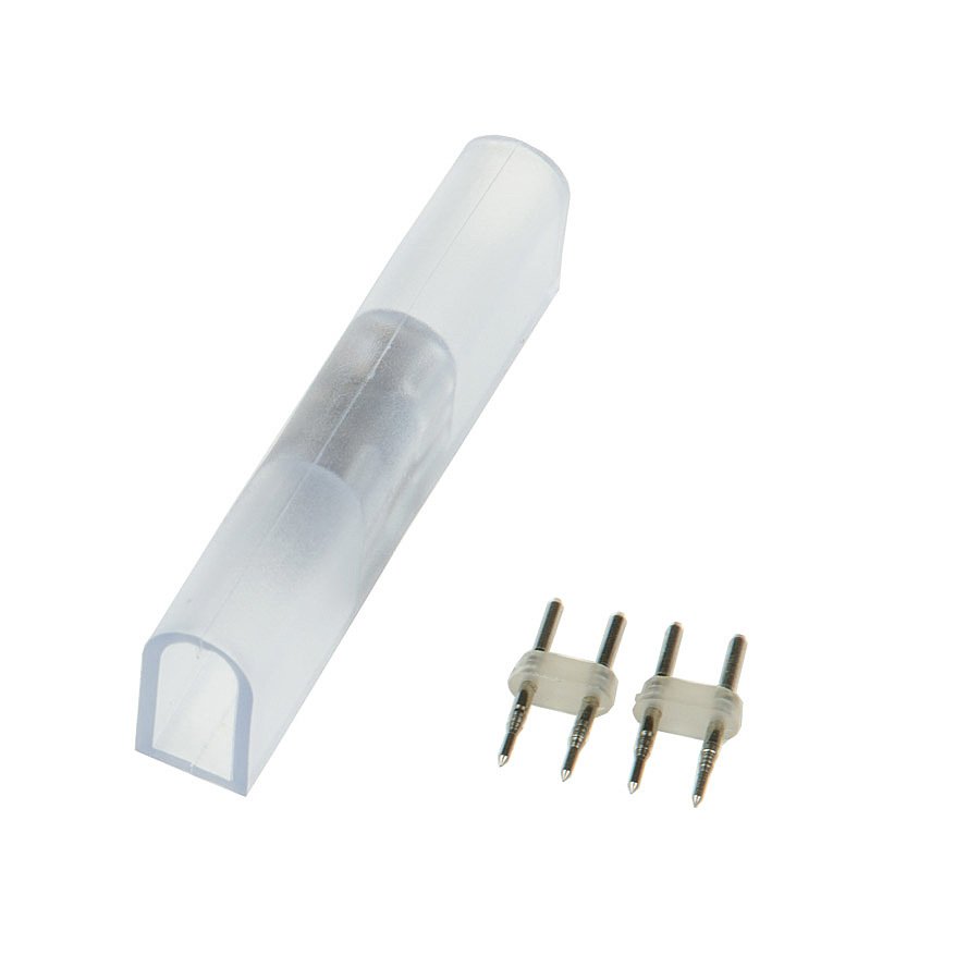 UTC-K-12/N21 CLEAR 010 POLYBAG Соединитель контактный прямой для светодиодных лент ULS-N21 NEON 220В Uniel UTC-K-12/N21 CLEAR 010 POLYBAG