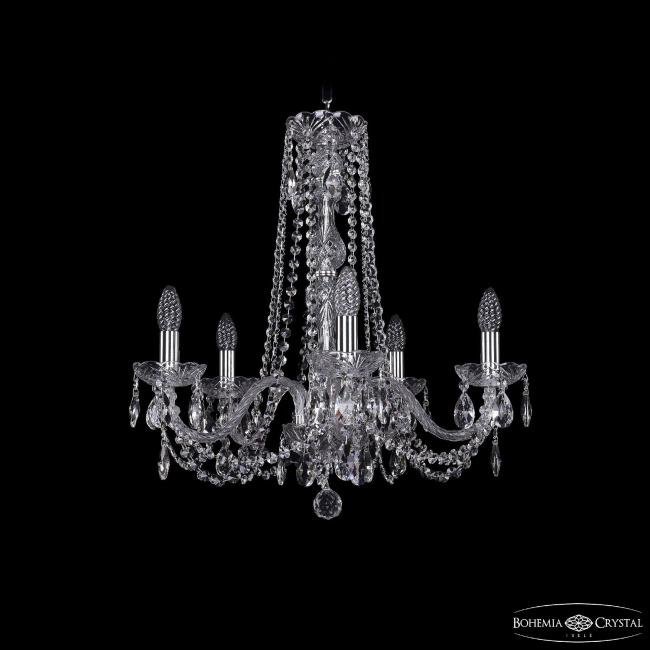 Подвесная хрустальная люстра 1402 Bohemia 1402/5/195/h-58 Ni