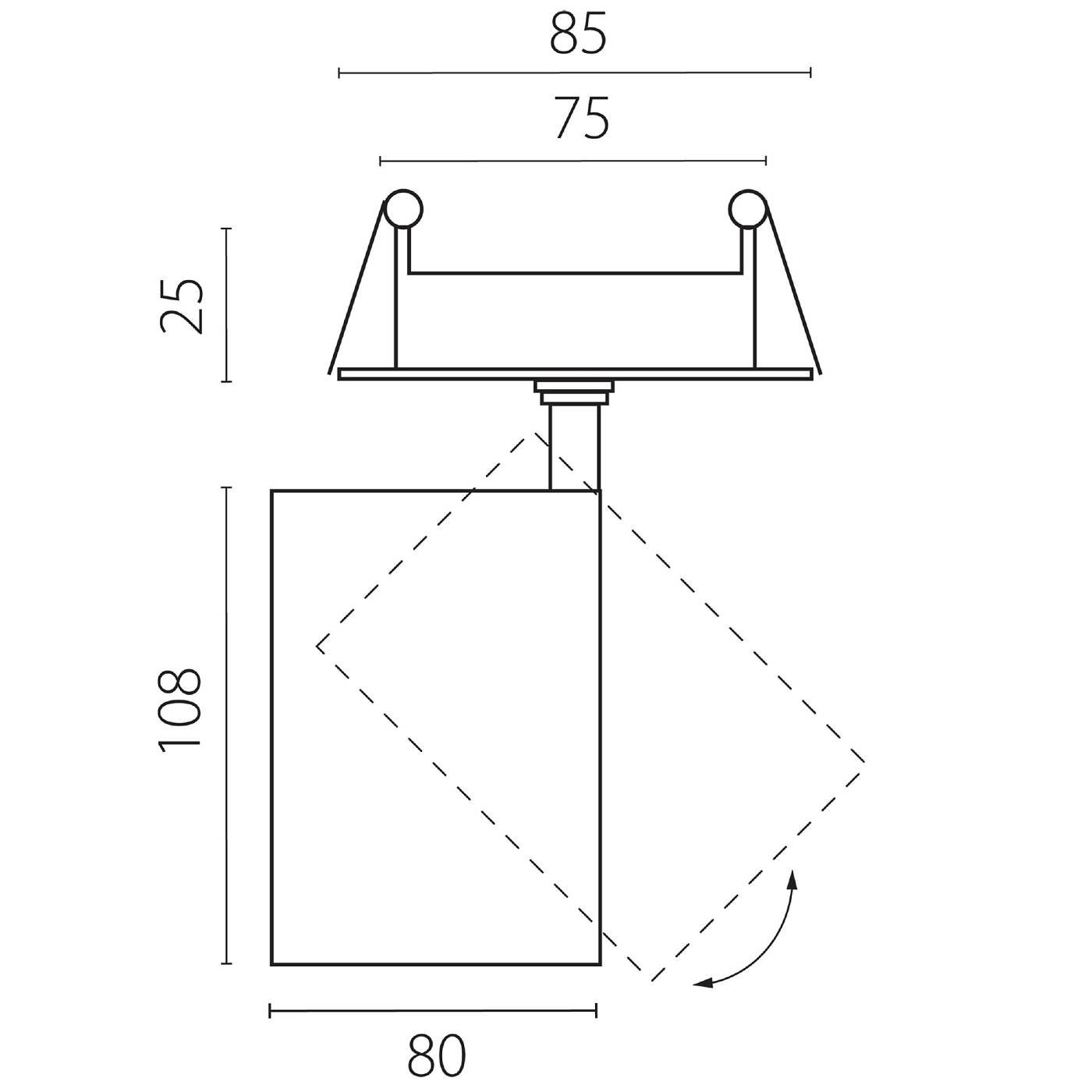 Встраиваемый светильник Lightstar Alta Base A5347RS