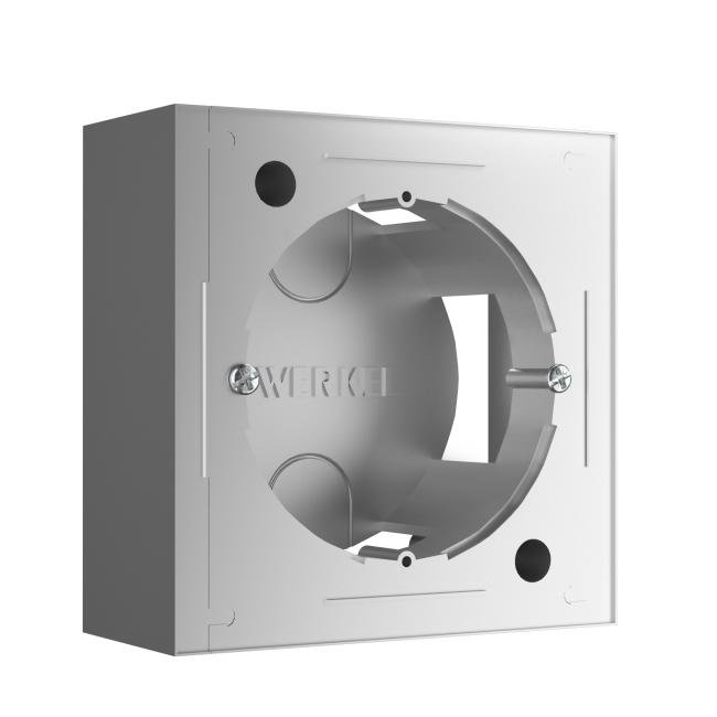 W8000006/ Коробка для накладного монтажа (серебряный) Werkel W8000006/ Коробка для накладного монтажа (серебряный)
