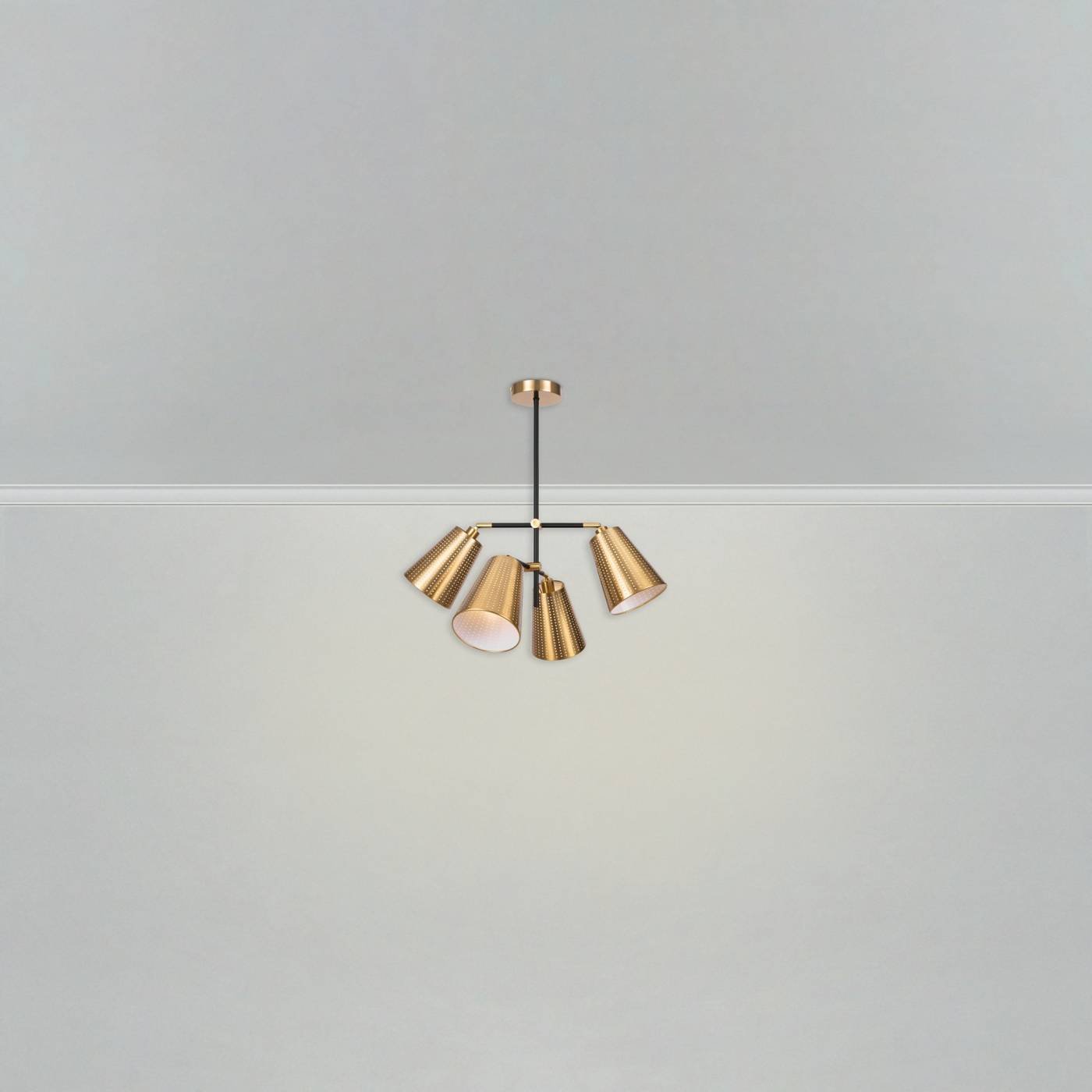 Люстра на штанге Терра / Terra Freya FR5260PL-04BS