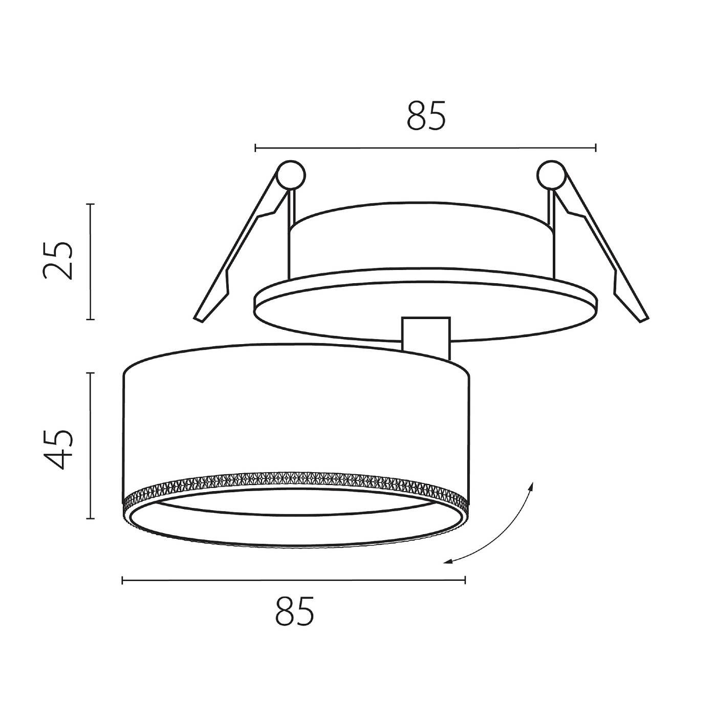 A5546RS Встраиваемый светильник Lightstar Alta Pro A5546RS