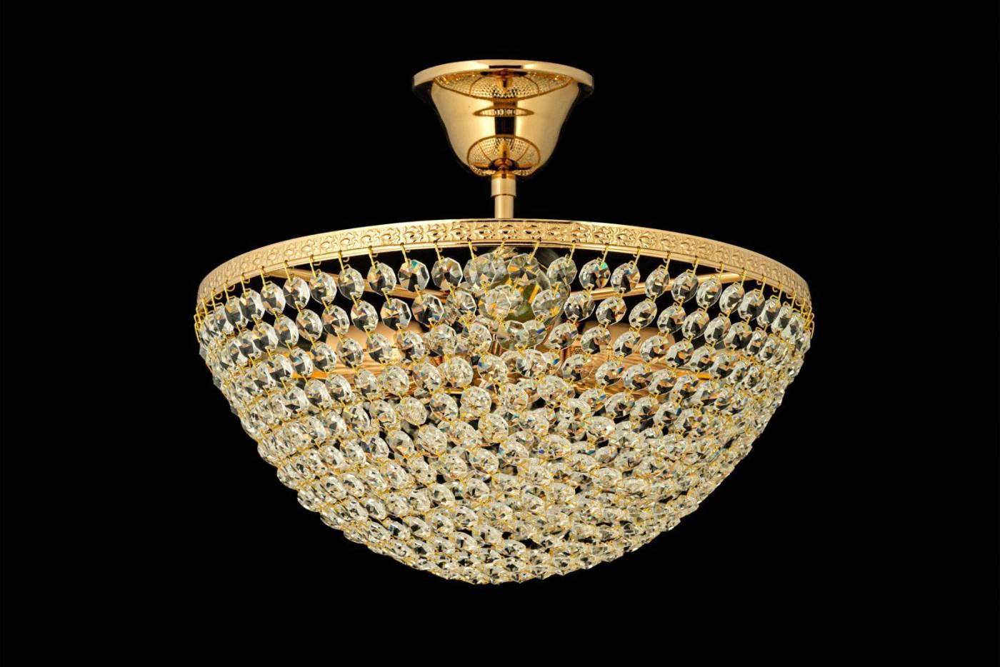 Потолочная хрустальная люстра Arti Lampadari Stella Stella E 1.3.30.505 G