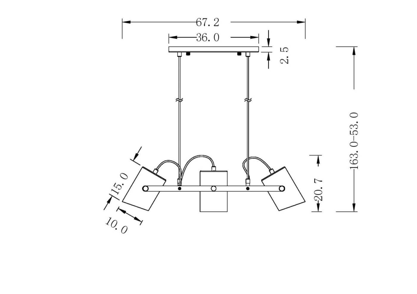 Светильник подвесной Freya Elori FR4005PL-03BBS