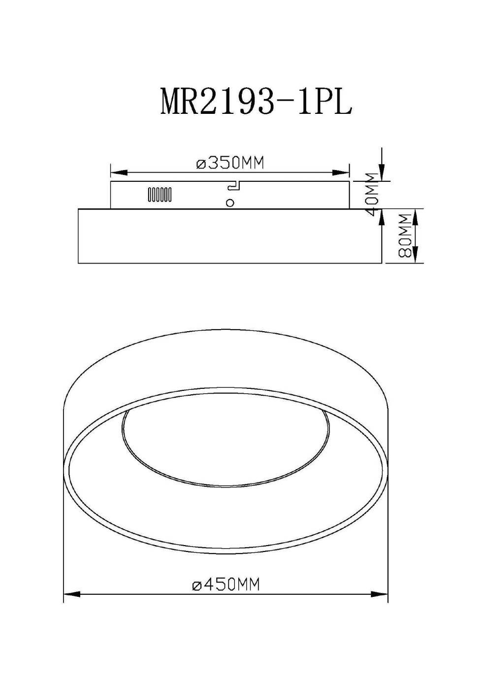 Светильник потолочный MyFar Shannon MR2193-1PL
