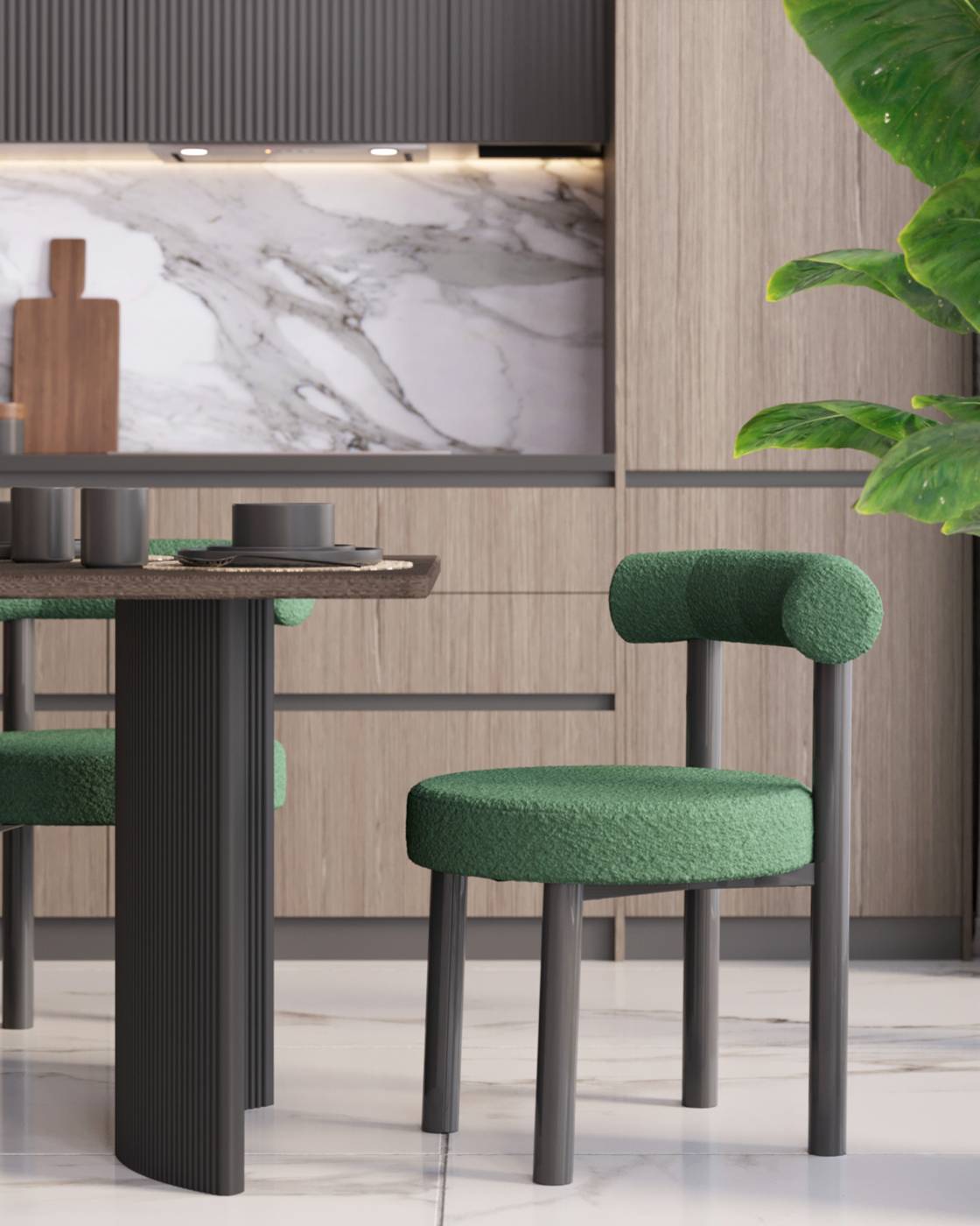 Обеденный стул Stool Group Tomo DC-2409010A green FM16