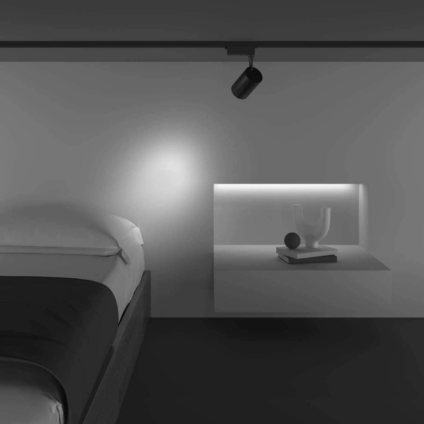 Трековый светильник Maytoni Vuoro TR003-1-10W4K-S-B