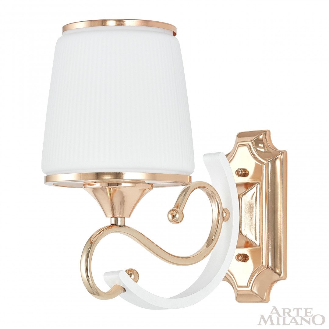Настенное бра Arte Milano Florentia-3857 303857/1W Wh/Gd