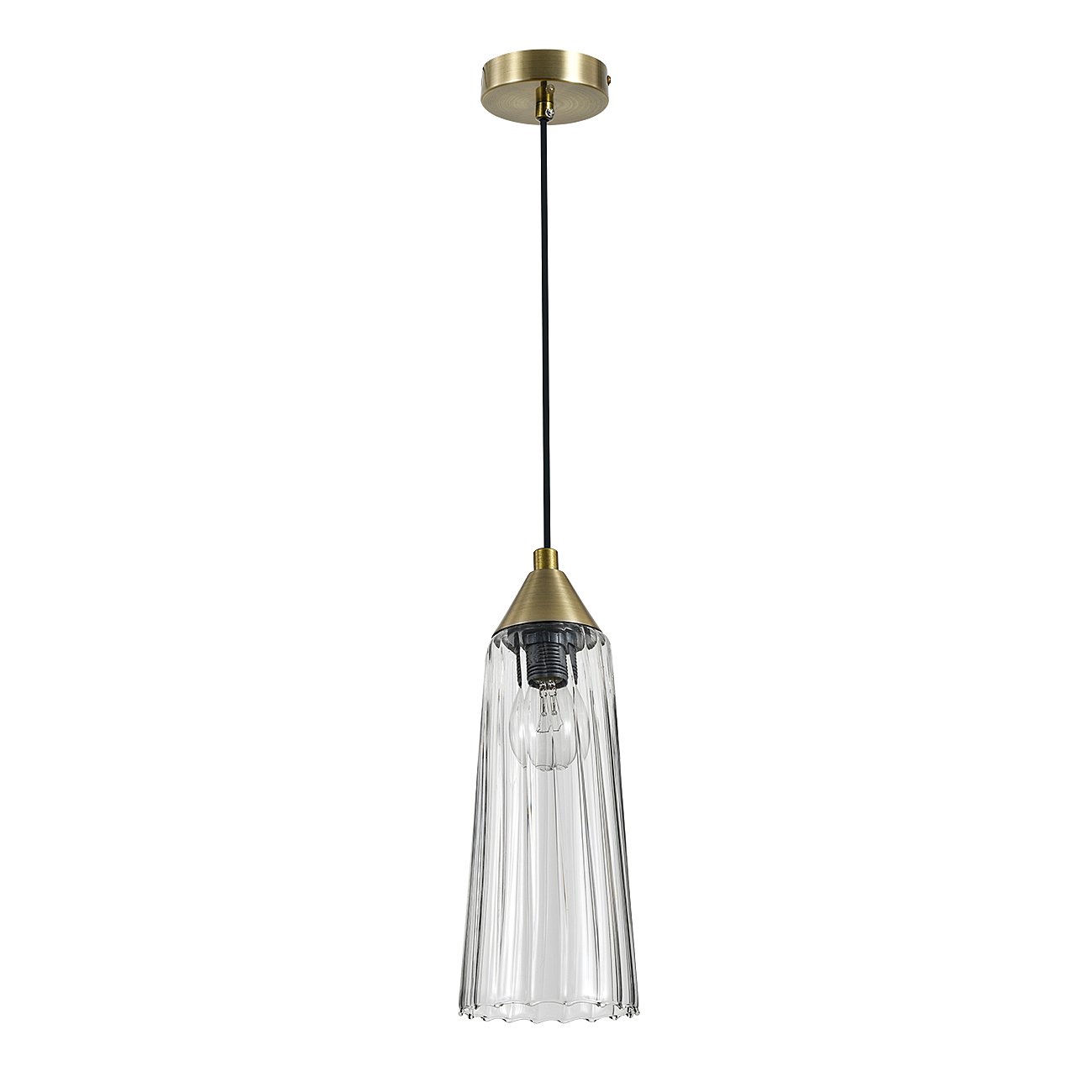 Светильник подвесной Indigo Campana V000507 13028/1P Brass
