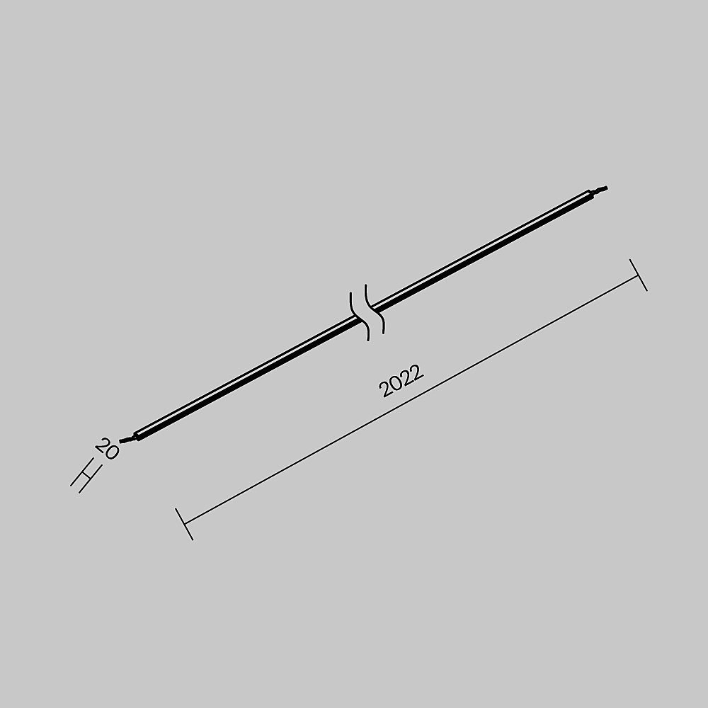 Уличная токоведущая лента Elasity IP 2м Maytoni Elasity IP O-TR001-PL-L2