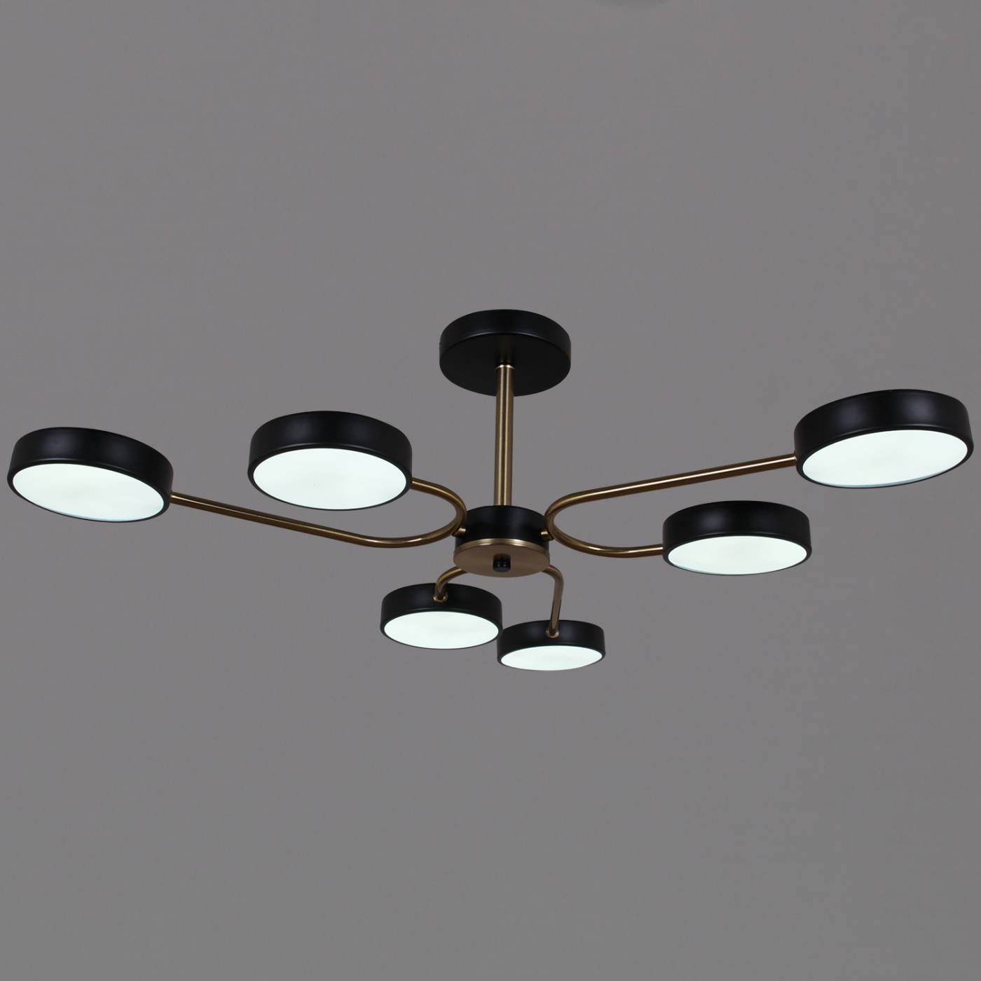 Потолочная люстра Reluce 03325-0.3-06 BK+COPPER