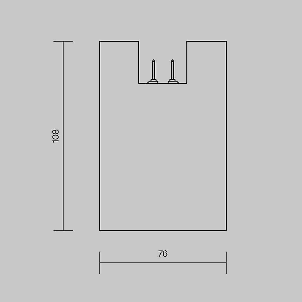 Трековый светильник Maytoni Alfa O-TR01-2-S-16WW3K