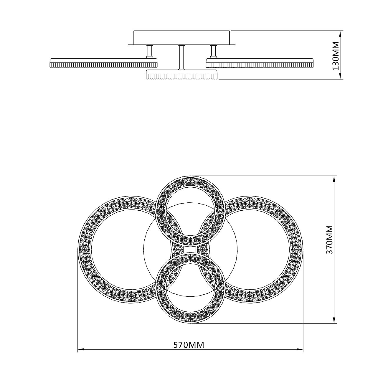 Потолочная люстра Escada Alunit 10281/4LED