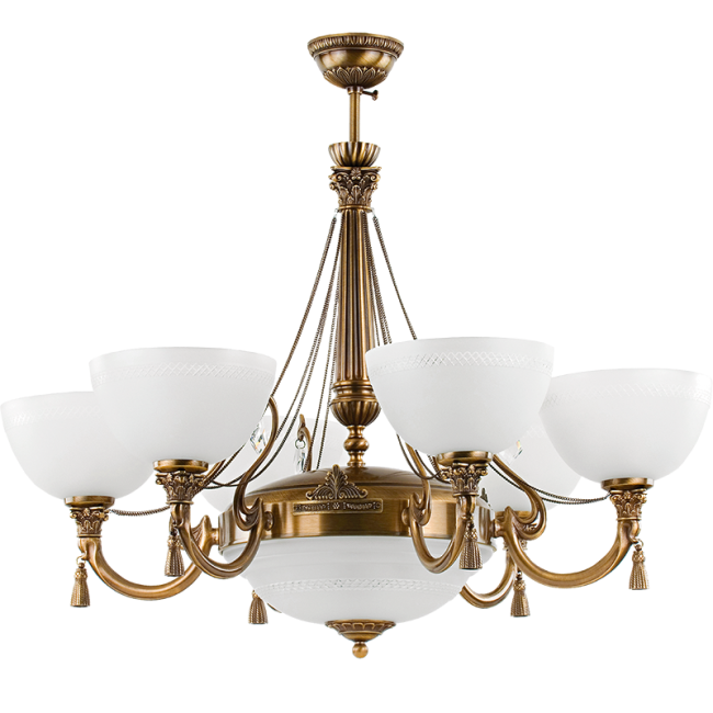 Потолочная люстра Kutek Roma (плафон) ROM-ZW-6+1(P)