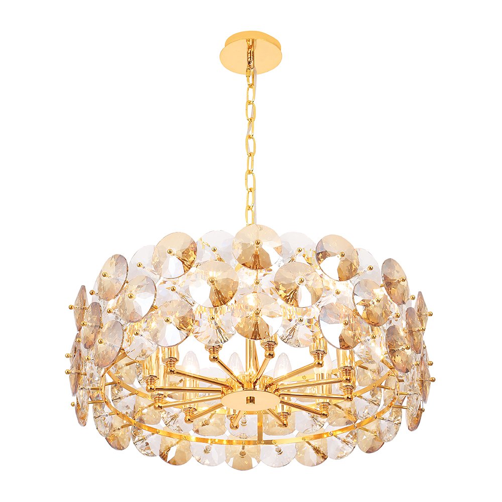 Подвесная люстра Crystal Lux Crystal CRYSTAL SP12 GOLD