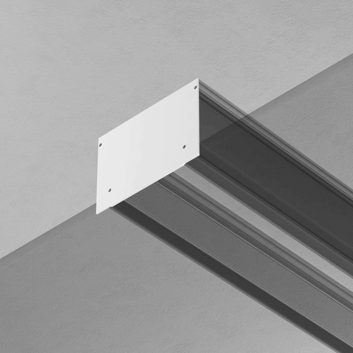 ALM013EC-PL-W Заглушка декоративная белая - 2шт.+ 8 саморезов для профиля Maytoni ALM013EC-PL-W