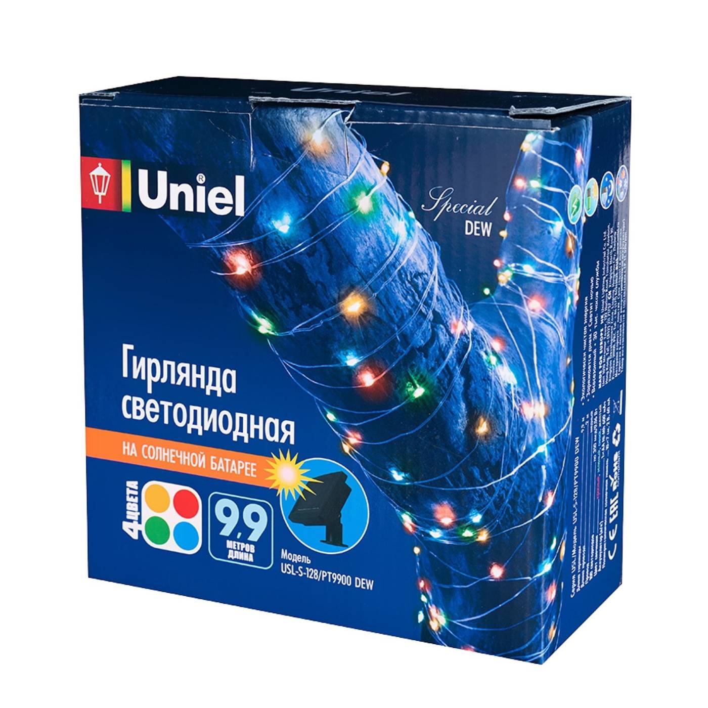 Гирлянда Uniel USL-S-128/PT9900 DEW