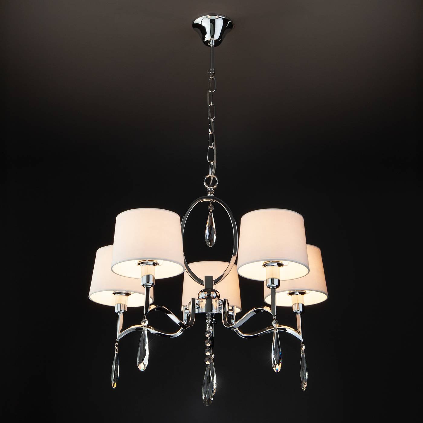 10127/5 хром/прозрачный хрусталь Strotskis Smart (10093/5) Подвесная люстра Eurosvet Madera 10127/5 хром/прозрачный хрусталь Strotskis Smart (10093/5)