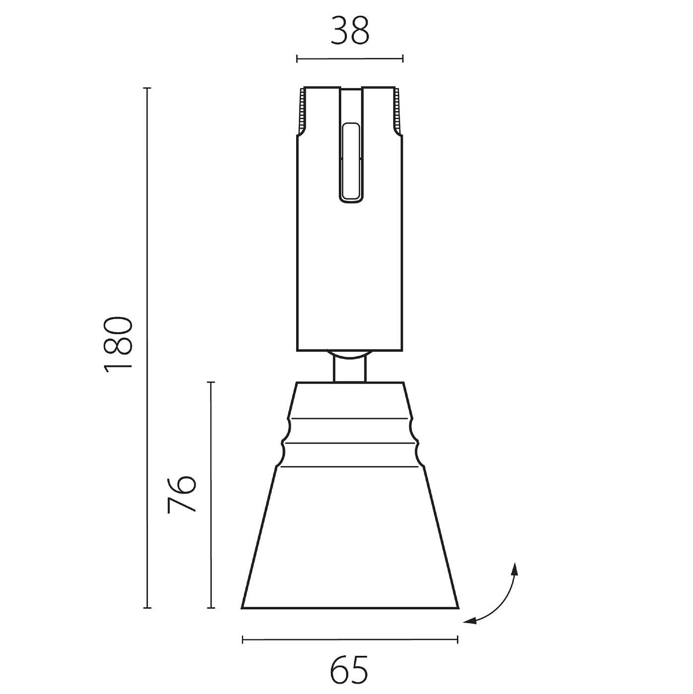 210847 Трековый светильник Lightstar Due Hermes 210847