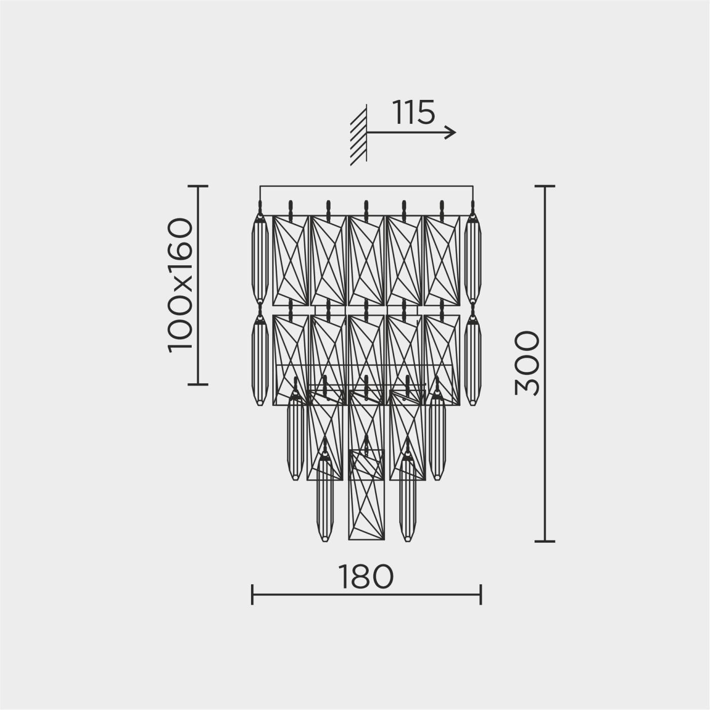ML.844.02 CR Бра настенное ML Modelux ML.844.02 CR