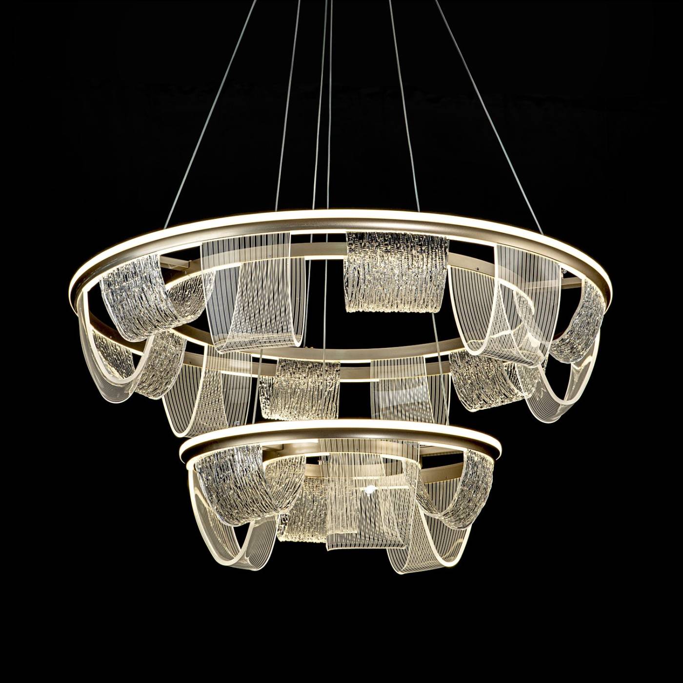 L7706-800-460 GD Подвесная люстра L LED4U L7706-800-460 GD