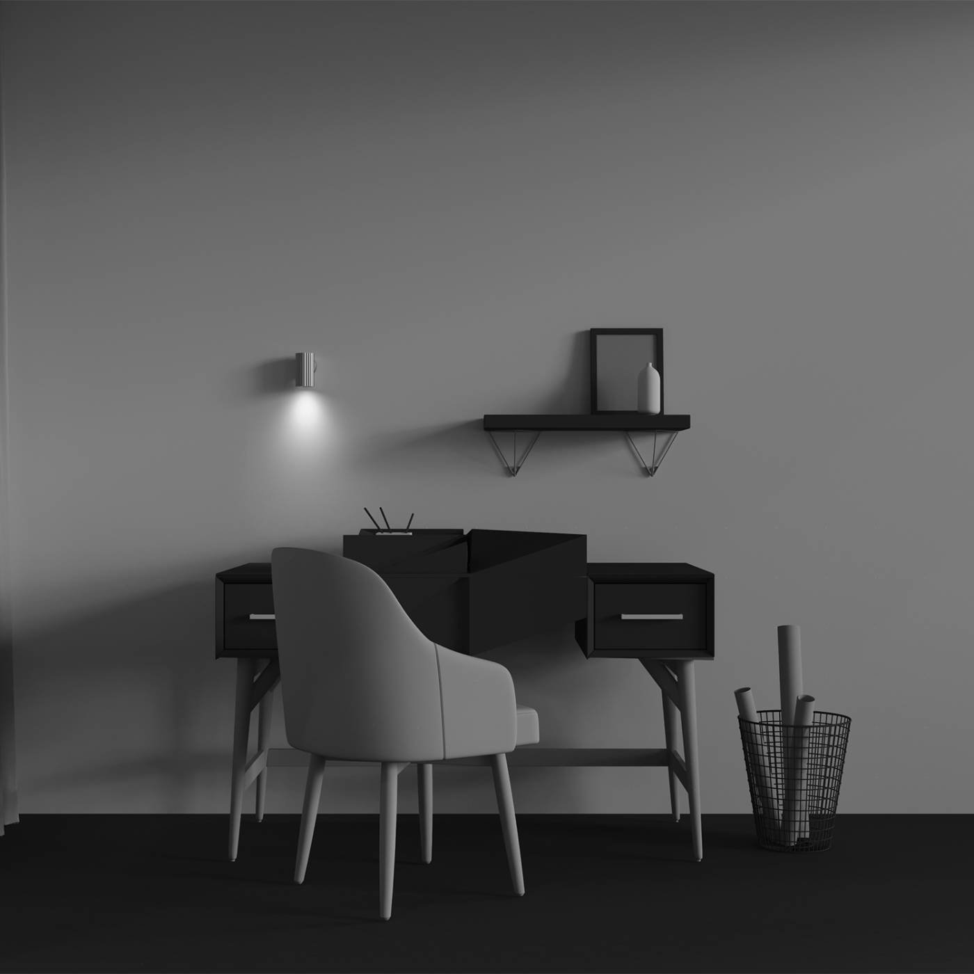 C106WL-01-GU10-BS Настенный светильник Maytoni Calipso C106WL-01-GU10-BS