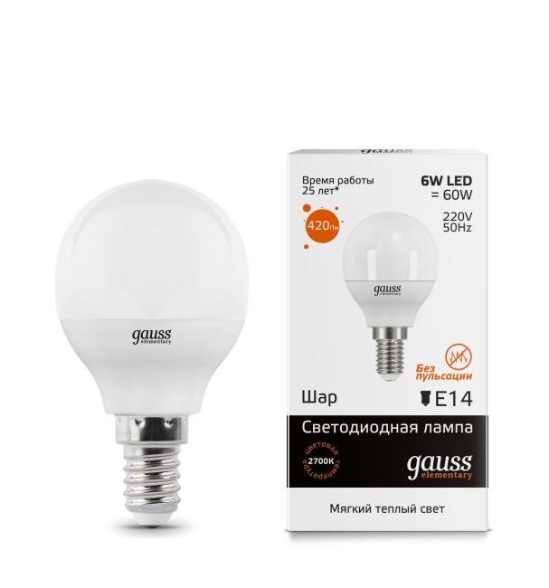 Светодиодная лампа Gauss 53116