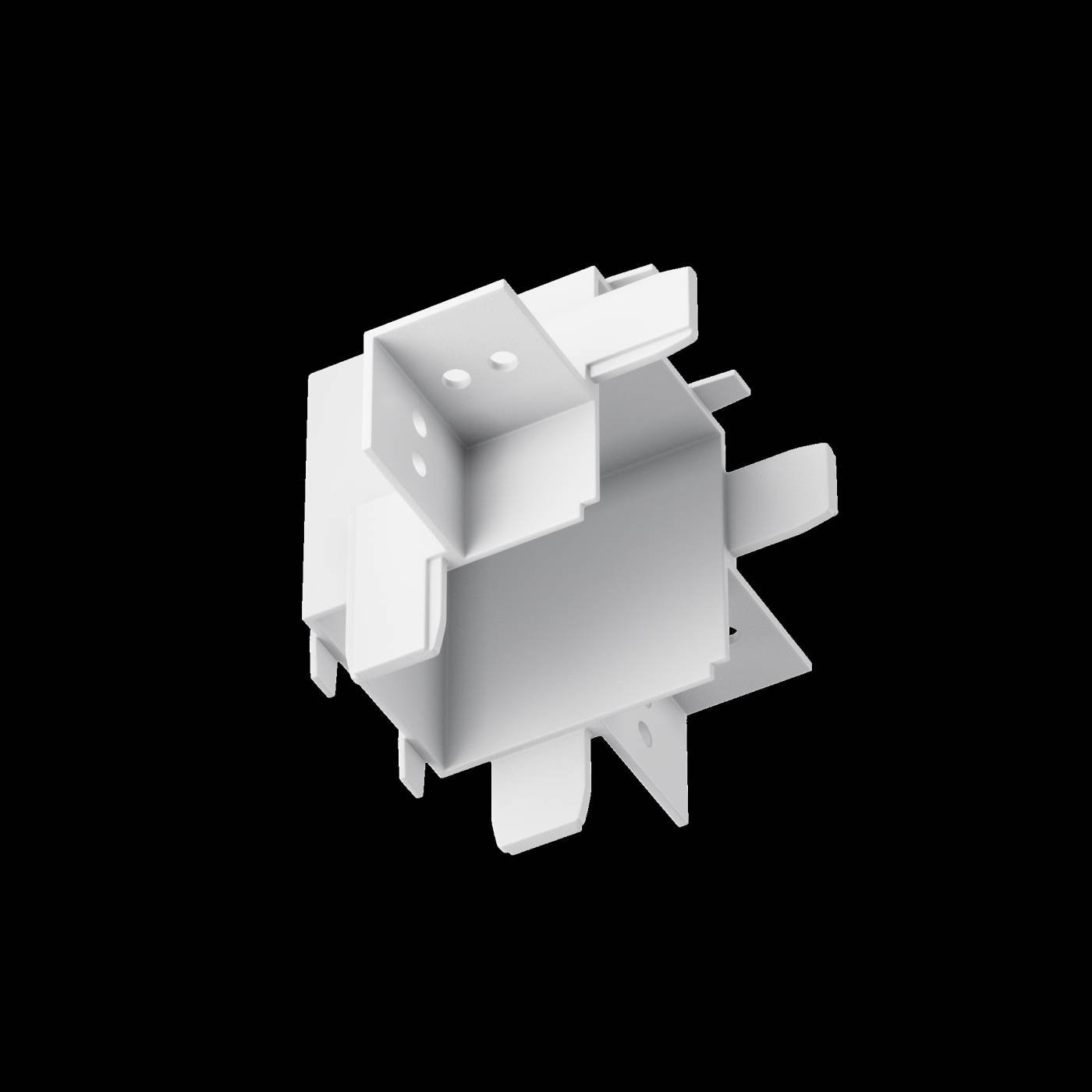 Коннектор угловой внутренний Radity встраиваемый Maytoni Accessories for tracks Radity TRA084CT-12W