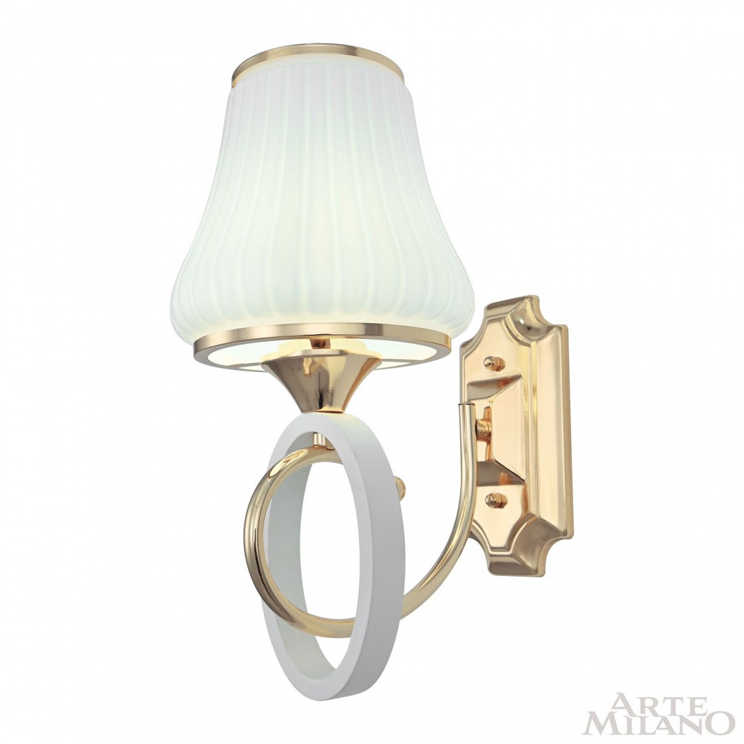 302387/1W Wh/Gd Настенное бра Arte Milano Florentia-2387 302387/1W Wh/Gd