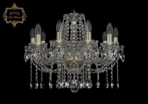 Подвесная хрустальная люстра 11.12 Art Classic 11.12.10.195.Gd.Sp