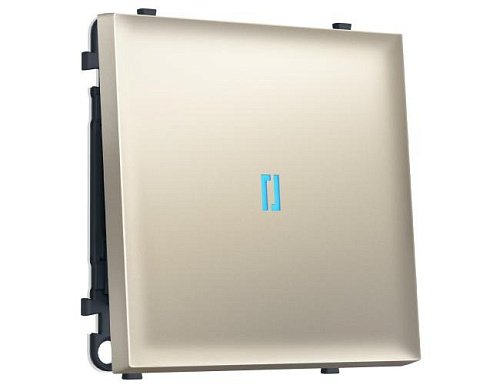 MS542040 MS542040 Комплект механизма 1-кл проходного выключателя с подсветкой 10000K SIGMA Шёлк 10A-250V QUANT PRO (SP5420, PR105, G29B)