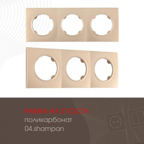 502.04-3.shampan Рамка Arte Milano Am-502.04 502.04-3.shampan