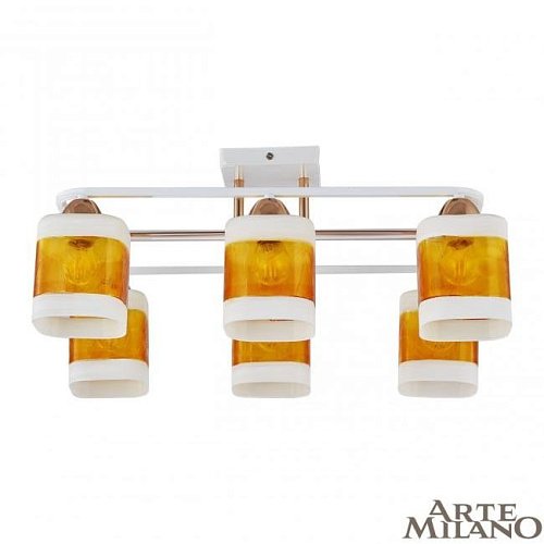 322008/6 WH+FG Потолочная люстра Arte Milano AMALFI 322008/6 WH+FG