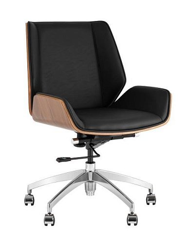 A312-A 8383-29 walnut back Кресло офисное Stool Group Crown A312-A 8383-29 walnut back