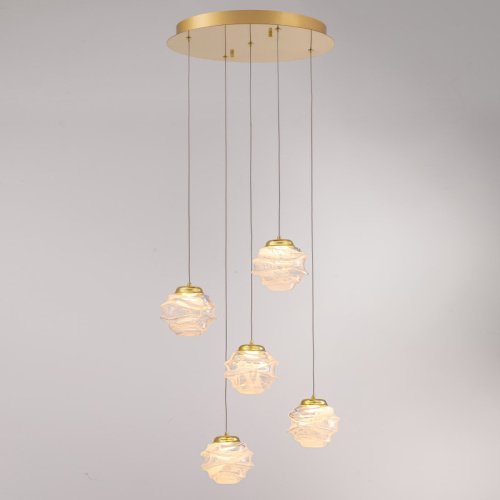MD25030003-5A gold/clear Светильник подвесной Delight Collection MD25030003 MD25030003-5A gold/clear