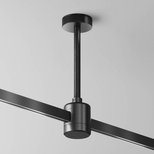Крепление потолочное Short 138мм с прямым коннектором питания Maytoni Accessories for tracks Flarity TRA156C-IPCL1-B
