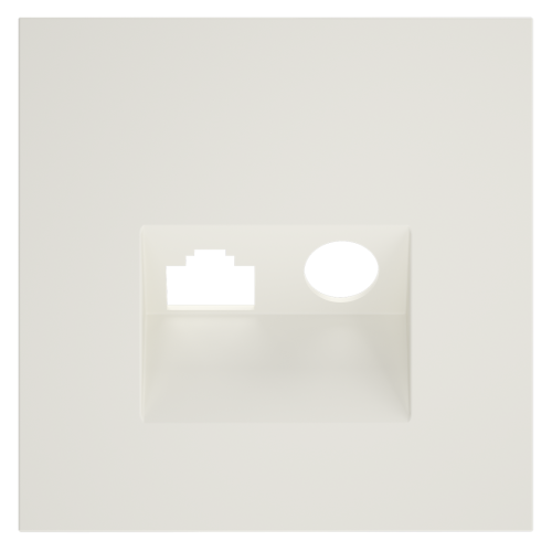 Накладка для розетки TV+RJ45 кат. 6, S70 (хлопок)