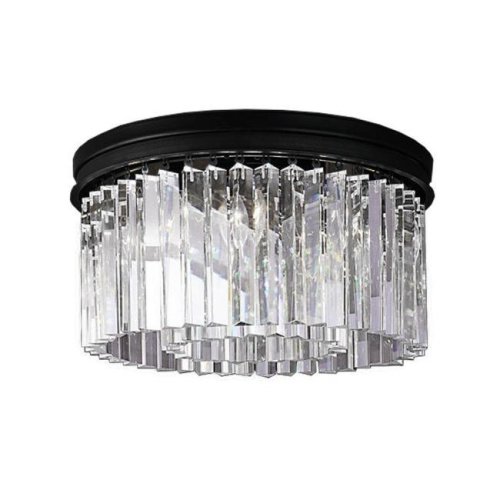 KR0387C-6B/P black/clear Потолочная люстра Delight Collection 1920s Odeon KR0387C-6B/P black/clear