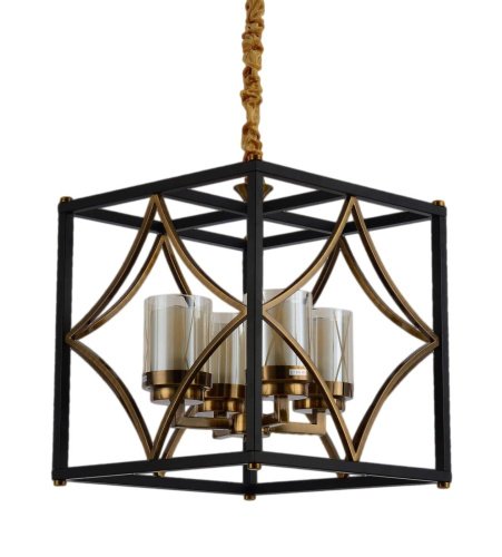 Подвесная люстра Lumina Deco LDP 1223-4 BK+MD