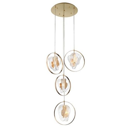 P60669-4 gold/clear Светильник подвесной Delight Collection P60669 P60669-4 gold/clear