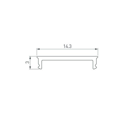 Экран для профиля Arlight Sl-Mini 056893