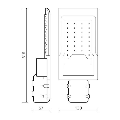 Консольный уличный светильник Gauss 629534230