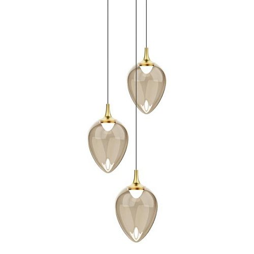 Светильник подвесной Delight Collection MD24001012 MD24001012-3A brass/champagne