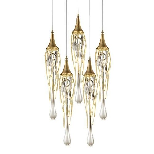 P68009L-5/R gold Светильник подвесной Delight Collection Goddess Tears P68009L-5/R gold