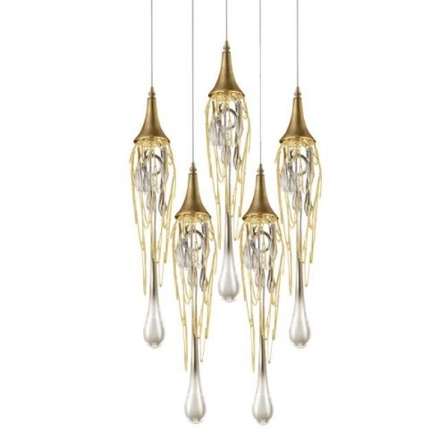 P68009L-5/R gold Светильник подвесной Delight Collection Goddess Tears P68009L-5/R gold